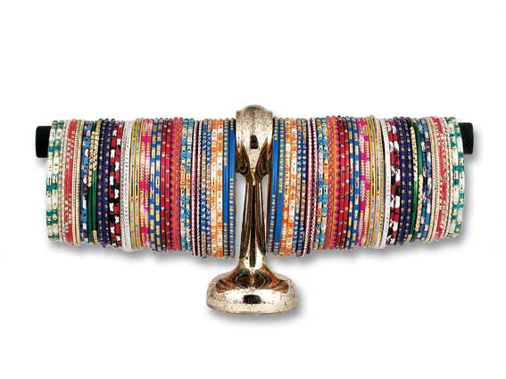 Indian Enamelled Bangle - Click Image to Close